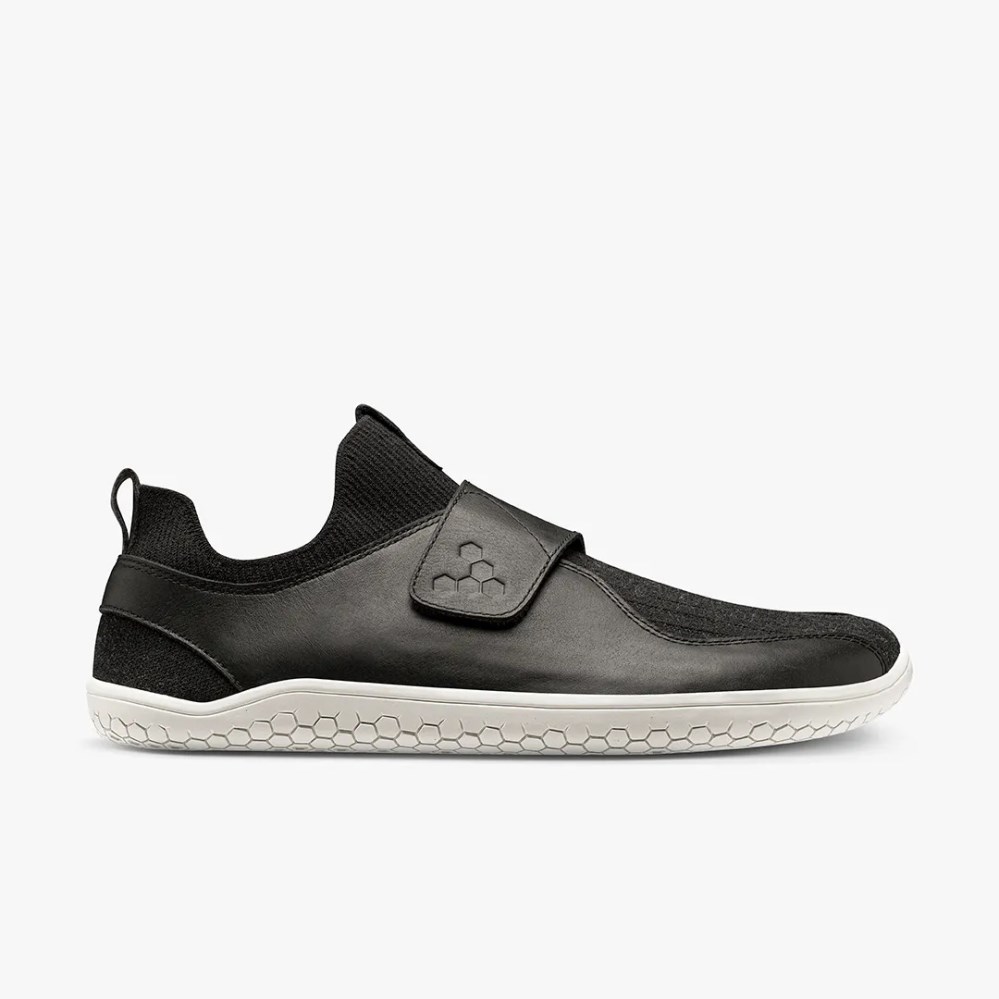 Vivobarefoot Primus Knit EZ Miesten Kengät Mustat (FI-DE0I)